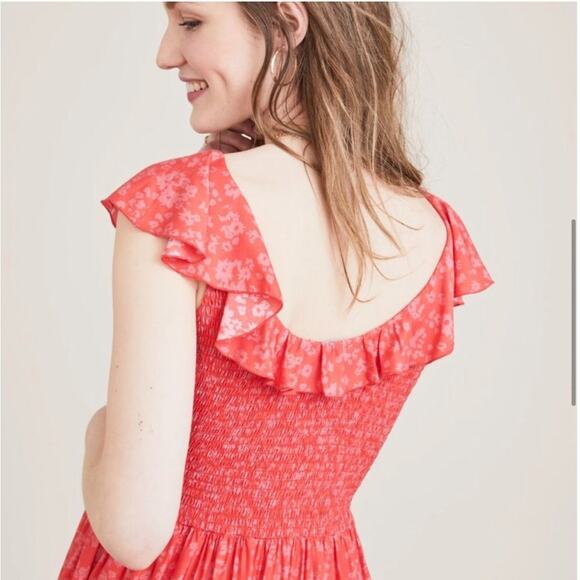 Hatch The Briana Floral Maternity Silk Midi Dress - Picture 13 of 13